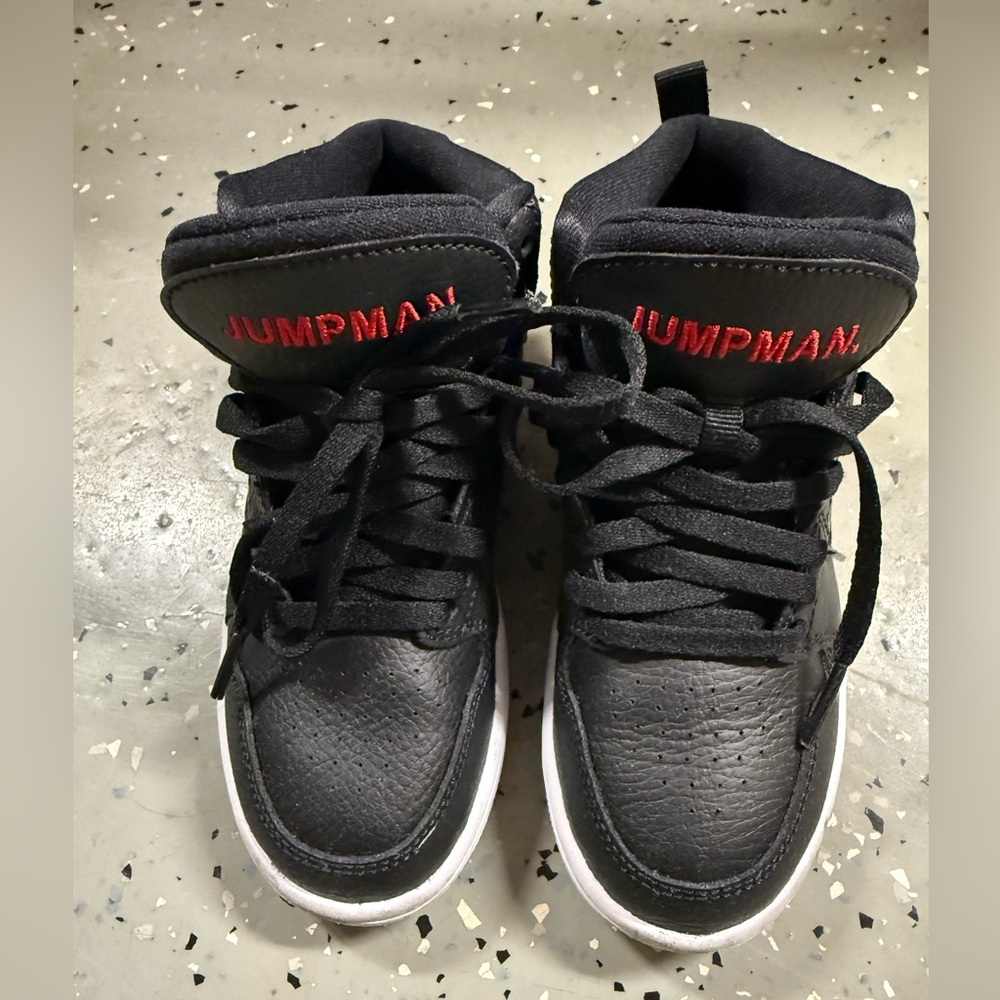 Jordan Black Sneakers with Red Interior